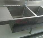 Fregadero acero inox. 2'50m x 70cm