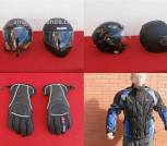 Vendo cascos guantes y cazadora termica