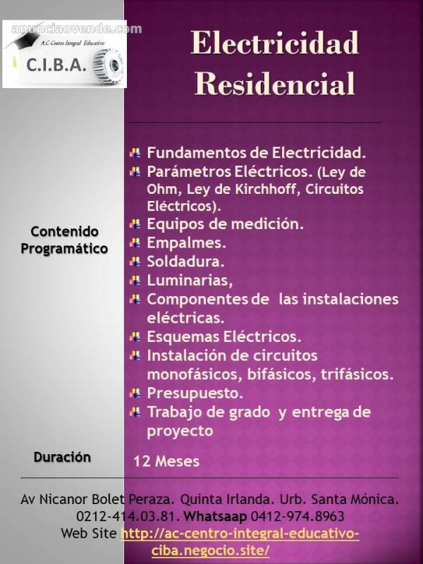Curso de Electricidad Residenc