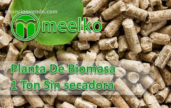Meelko Planta de biomasa 1 ton Sin Secad