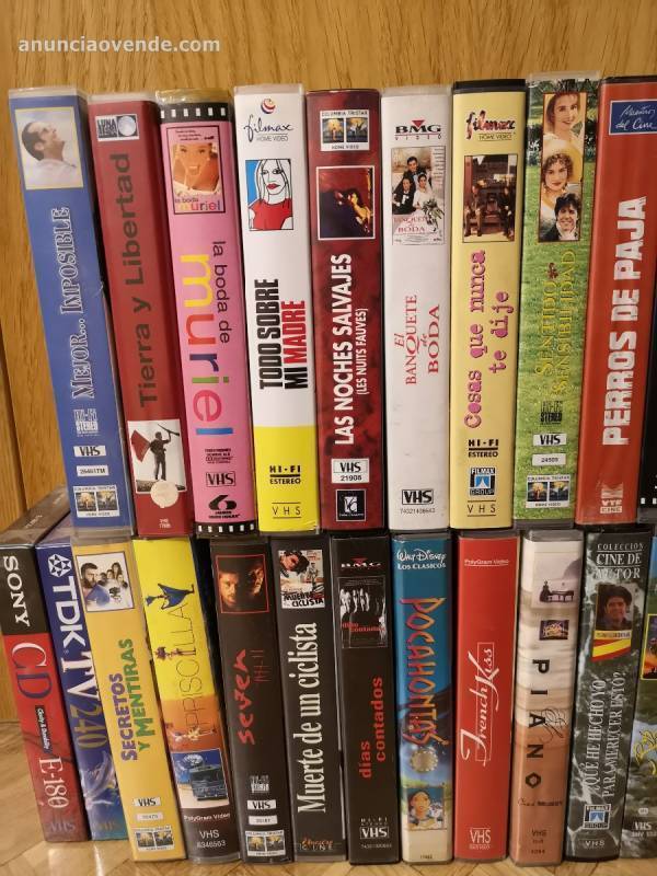 42 películas VHS por 25 € 2