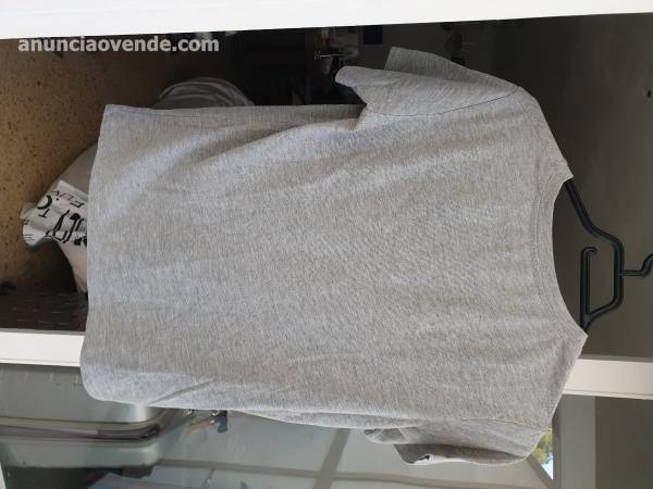 Camiseta gris con estampado 10 €
