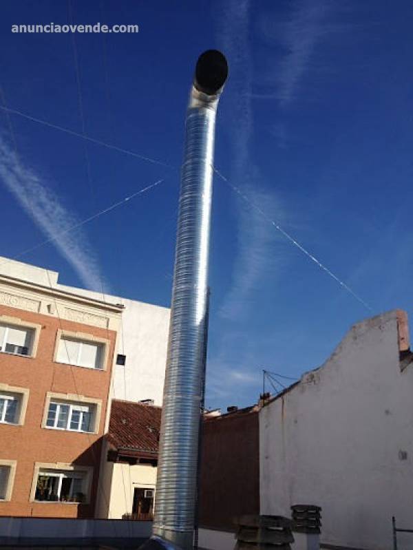 Instalador tubos chimenea Madrid