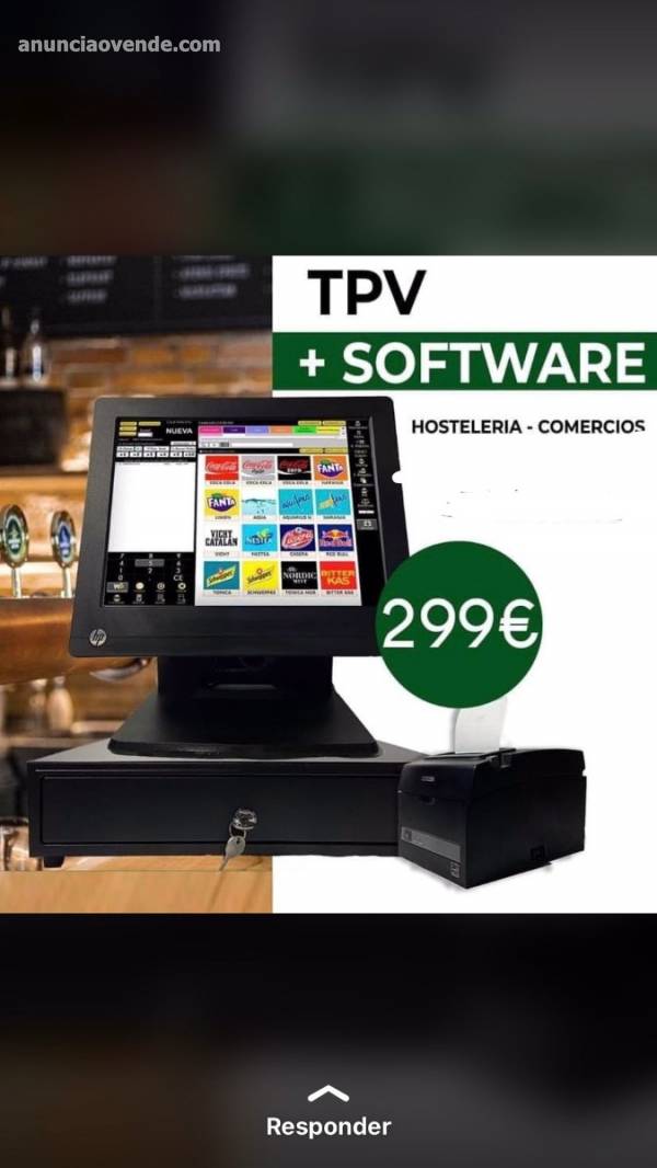 TPV Táctil y detector de billetes falsos