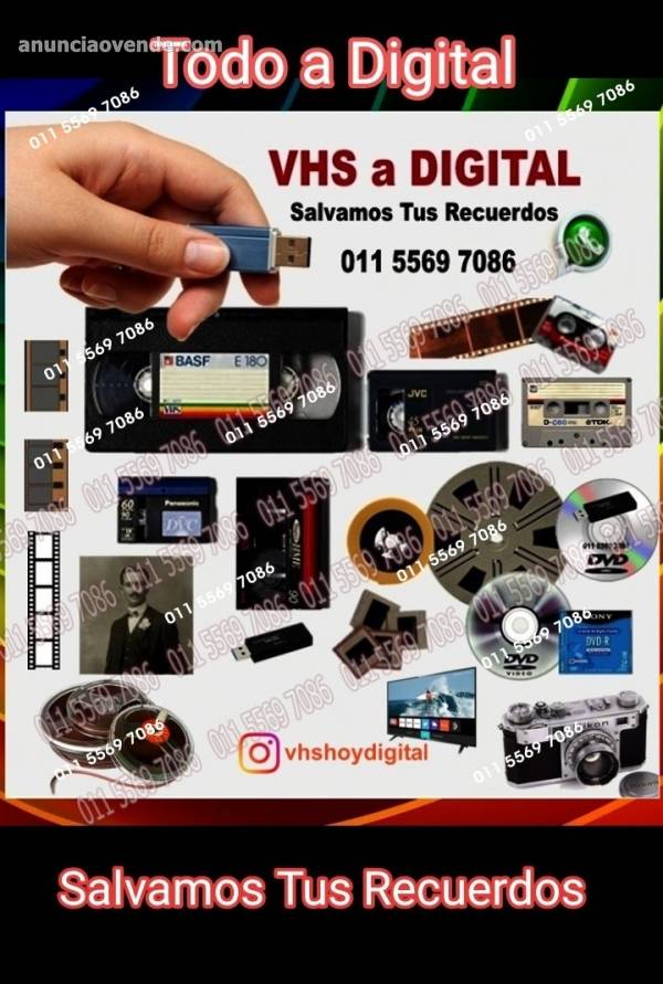 VHS a Pendrive Digital mejorado Apto Sma