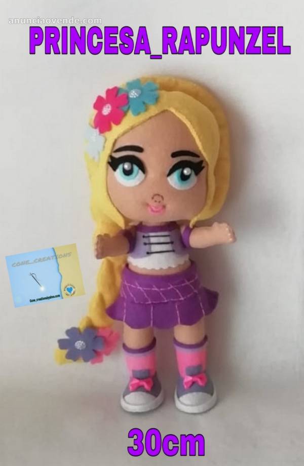 Vendo muñeca princesa rapunzel moderna 