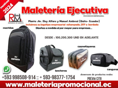 Fabricación de mochilas personalizadas en Quito Ecuador 2024 3