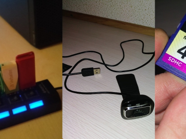 HUB  4  USB , WEBCAM  Y  TARJETA  4  GB  20  €
