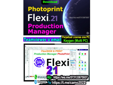 Software rip flexisign , printing and cutting software, cadlink, 2