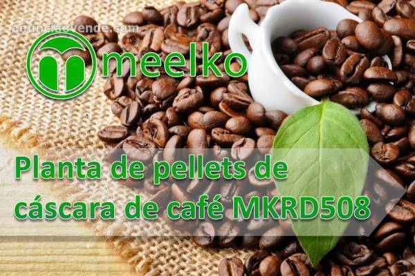 Planta de pellets de cáscara de café MKR 1