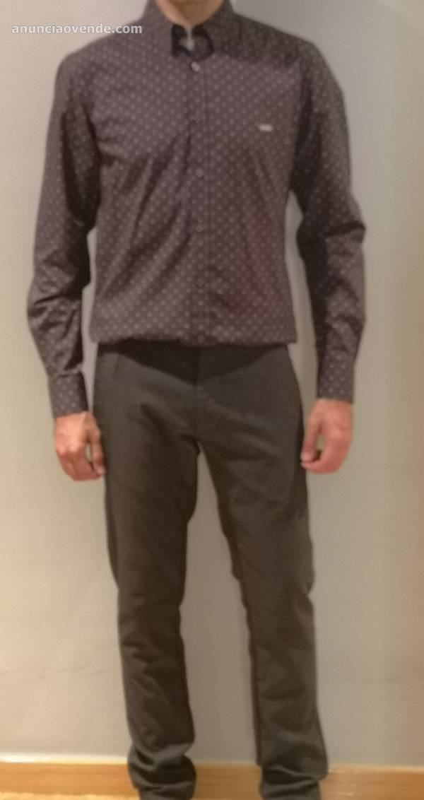 Pantalón marrón Zara chico Denim couture 3