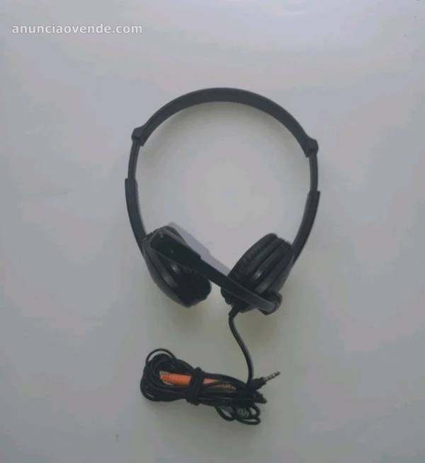 Cascos con microfono negros 2