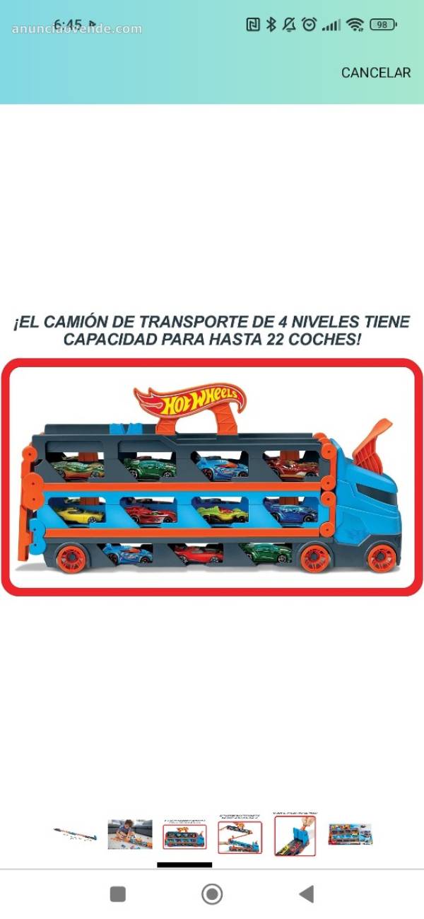 Camión garaje hotwheels 1