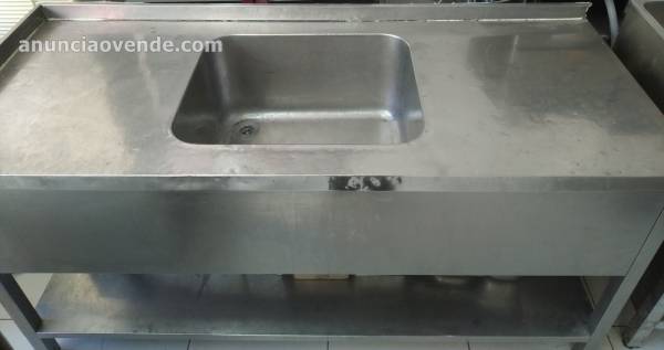 Fregadero acero inox. 1'73m x 70cm 1