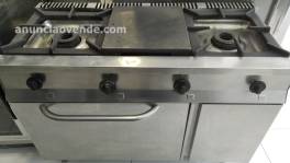 Cocina industrial de Gas acero inox