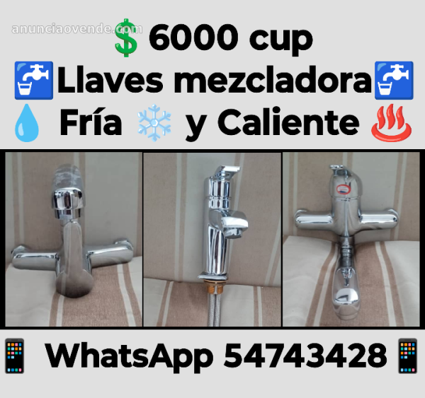 Llaves mezcladora de agua ( 3 model 1