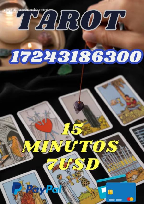 15 min 7USD tarot barato 24 hora 1