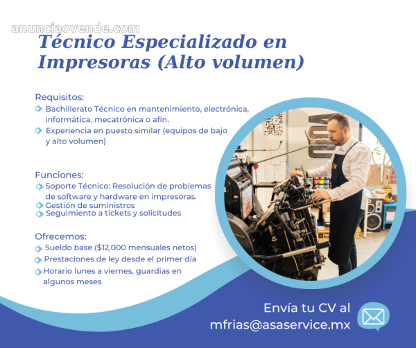 TÉCNICO-REPARACIÓN DE IMPRESORAS 1