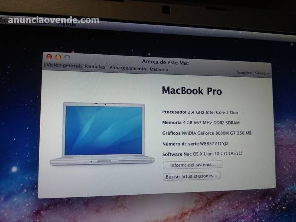 MacBook pro A1260