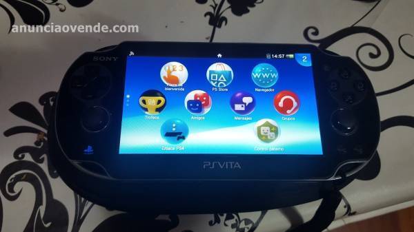 PS VITA CON ACCESORIOS Y 9 JUEGOS