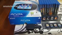 PS VITA CON ACCESORIOS Y 9 JUEGOS