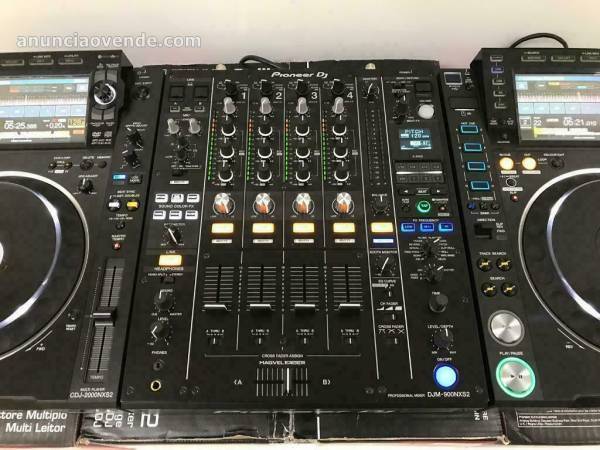 2x Pioneer CDJ-2000NXS2 y 1x DJM-900NXS2 2