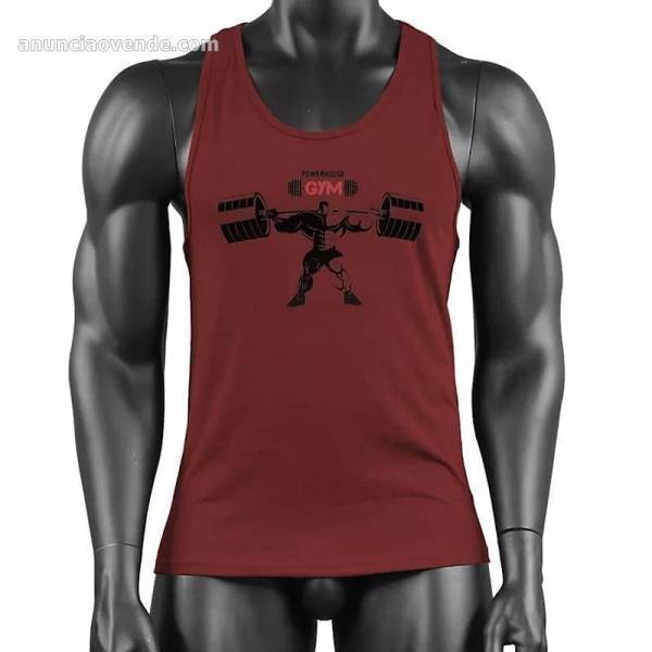 Camiseta hombre sin mangas fitness Gym G 3