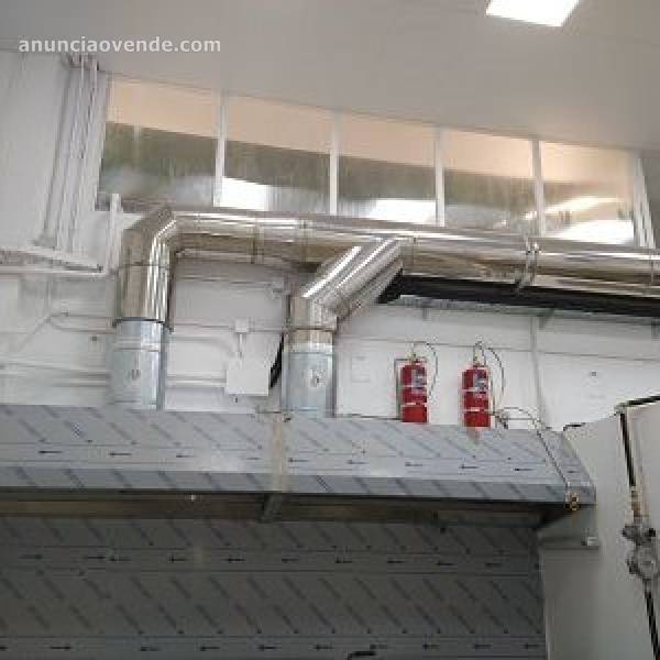 Campana industrial con extractor