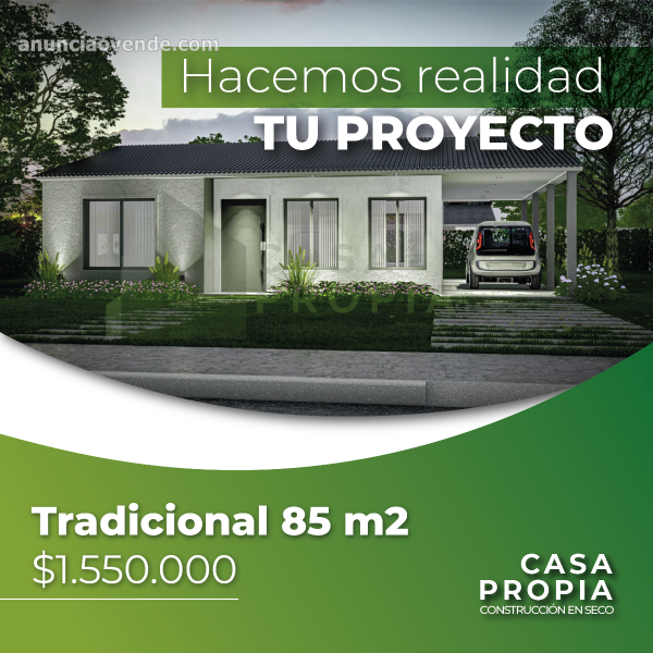 Casa prefabricada tradicional de 85 m2 1